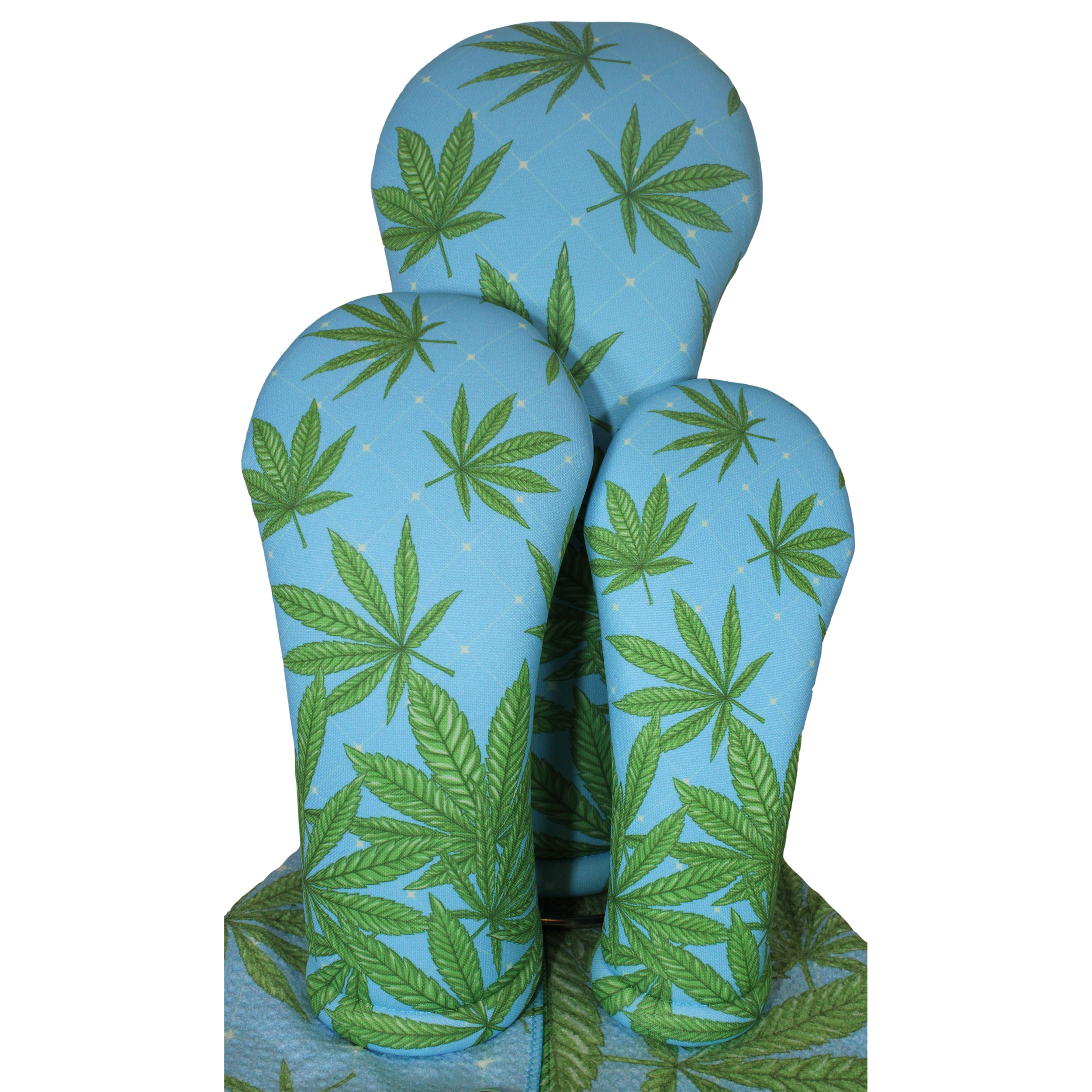 BeeJo's Golf Club Headcover | Blue Marijuana - Image 11
