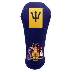 Barbados Flag Club Headcover: Front View