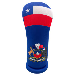 Chile Flag Club Headcover: Front view