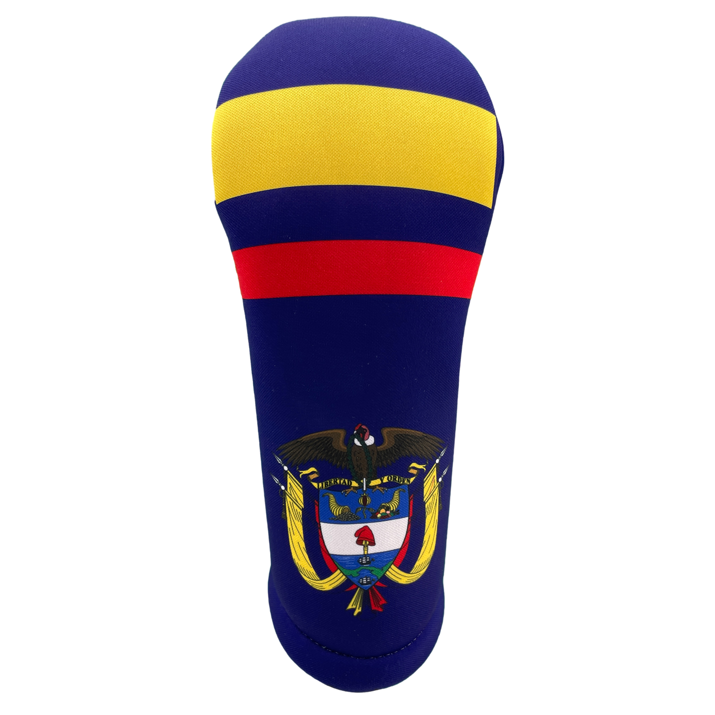 Colombia Flag Club Headcover: Front View