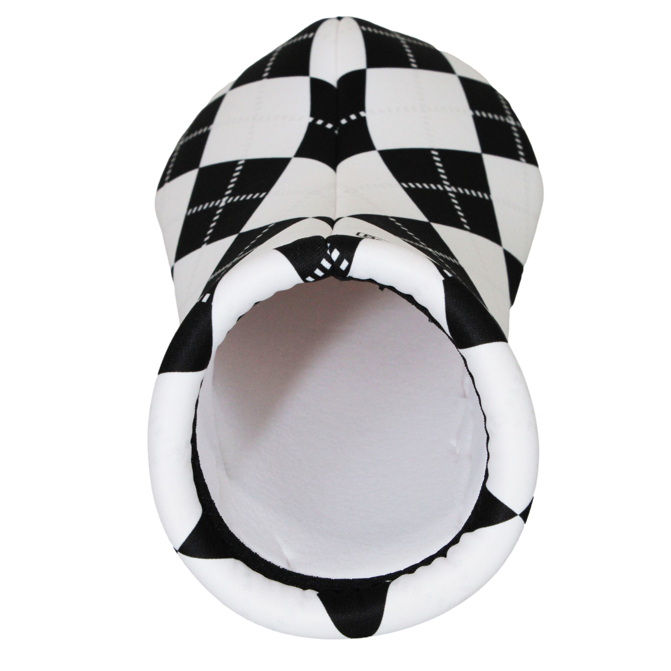 Women's Collection | Black & White Argyle Gift Set | 3 Golf Club Headcovers & Matching Microfiber Towel - Image 7