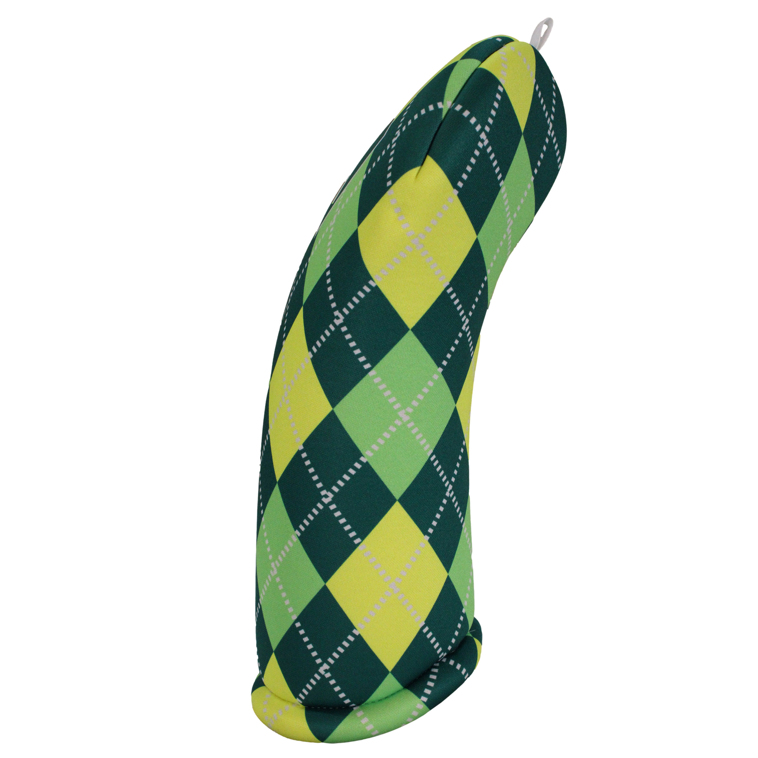 BeeJo's Golf Club Headcover | Women's Collection | Green & Yellow Argyle - Image 5