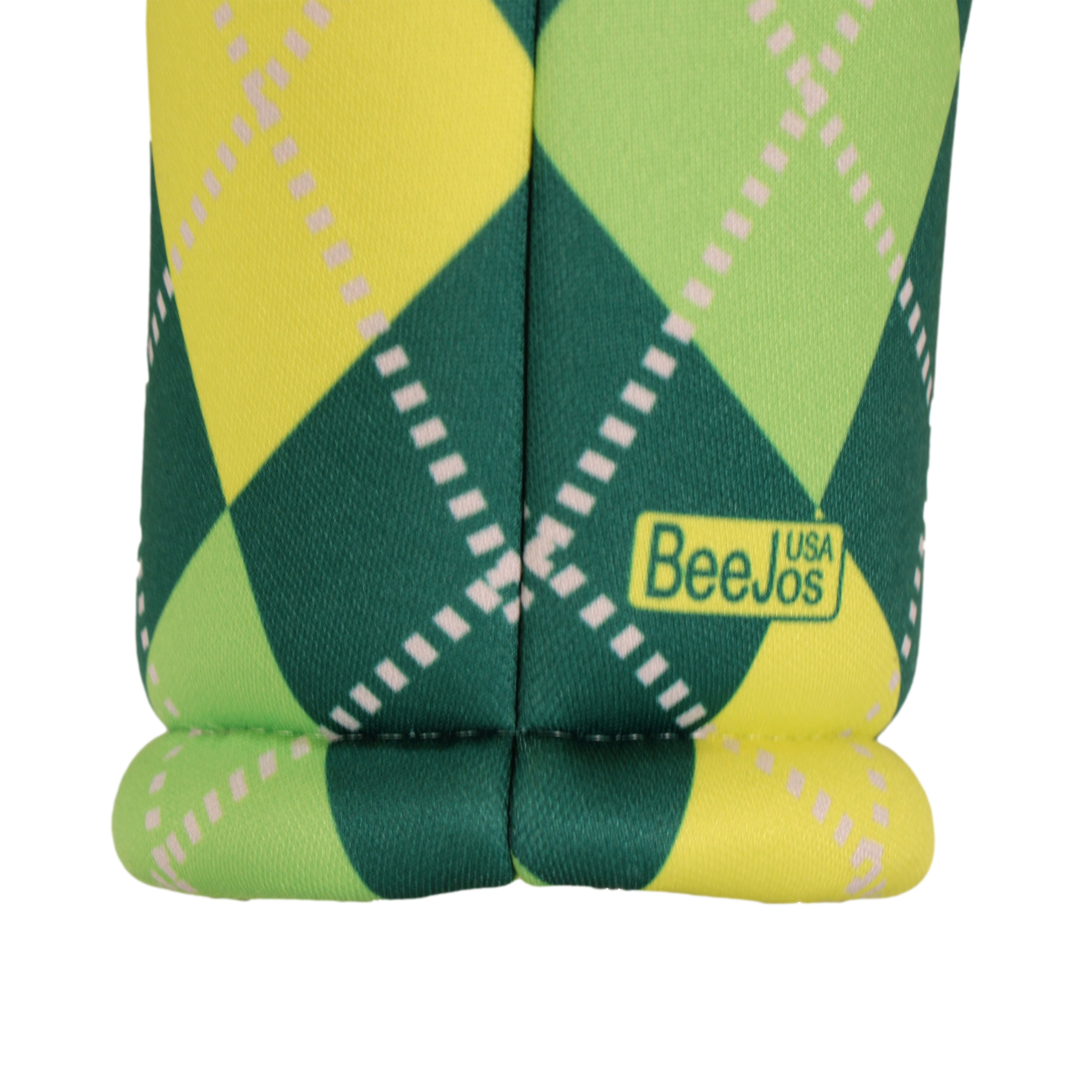 BeeJo's Golf Club Headcover | Women's Collection | Green & Yellow Argyle - Image 10