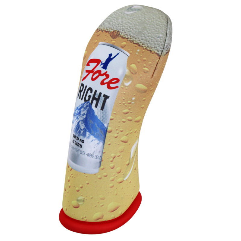 Vibrant Beer Can Collage Golf Headcover