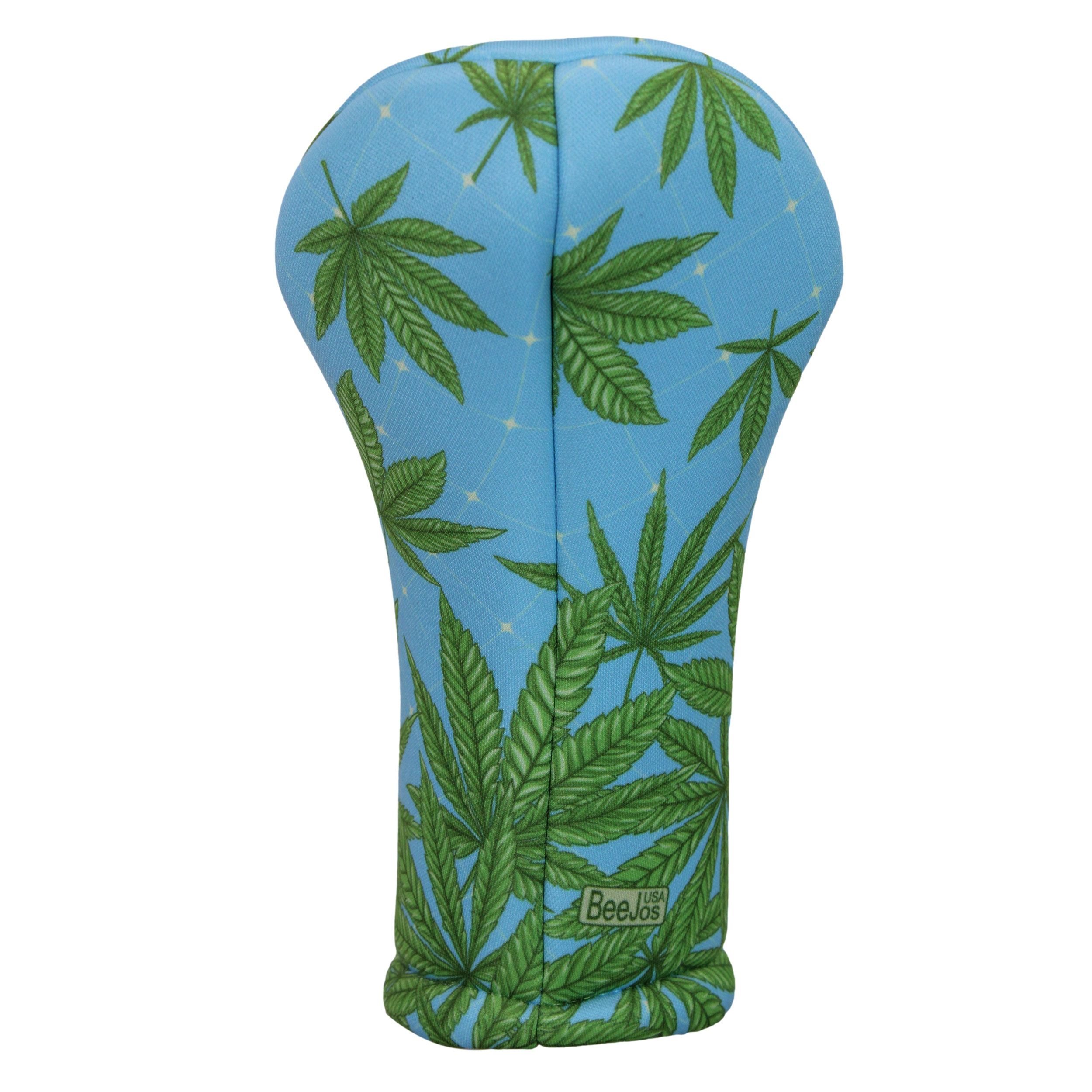BeeJo's Golf Club Headcover | Blue Marijuana - Image 2