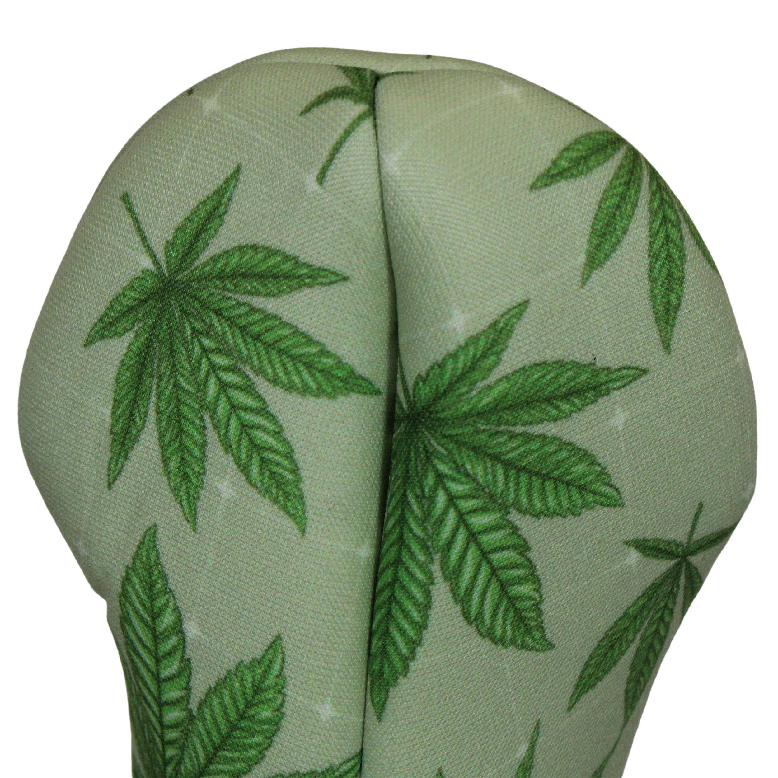 Green Marijuana Golf Gift-Set | 3 Golf Club Headcovers & Matching Microfiber Towel - Image 7