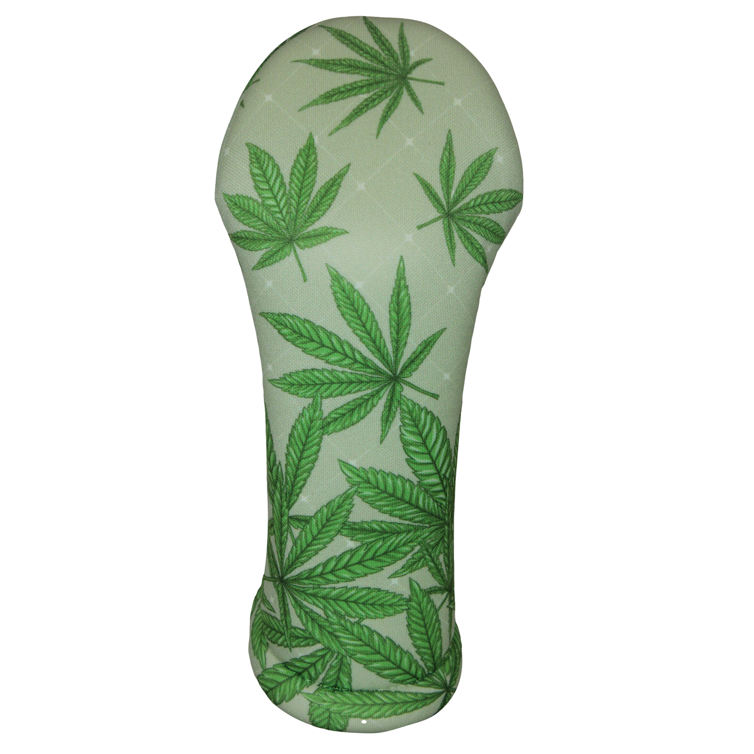 Green Marijuana Golf Gift-Set | 3 Golf Club Headcovers & Matching Microfiber Towel - Image 2
