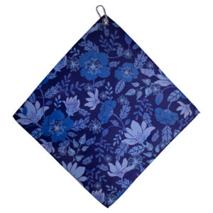 Blue Flowers Microfiber Towel