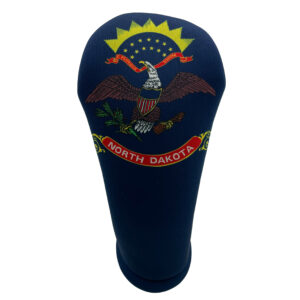North Dakota Flag Headcover: Front View