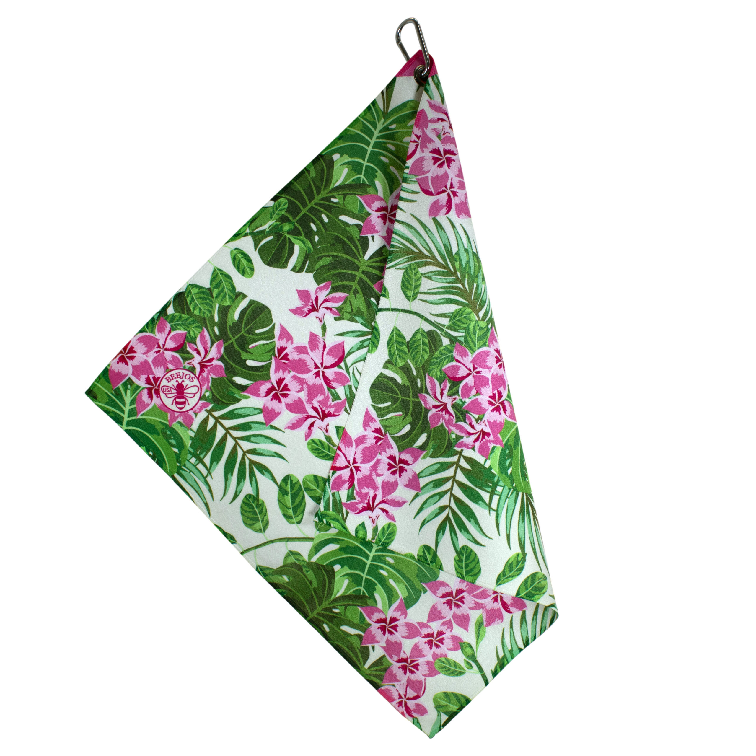 Pink Flowers Microfiber Towel