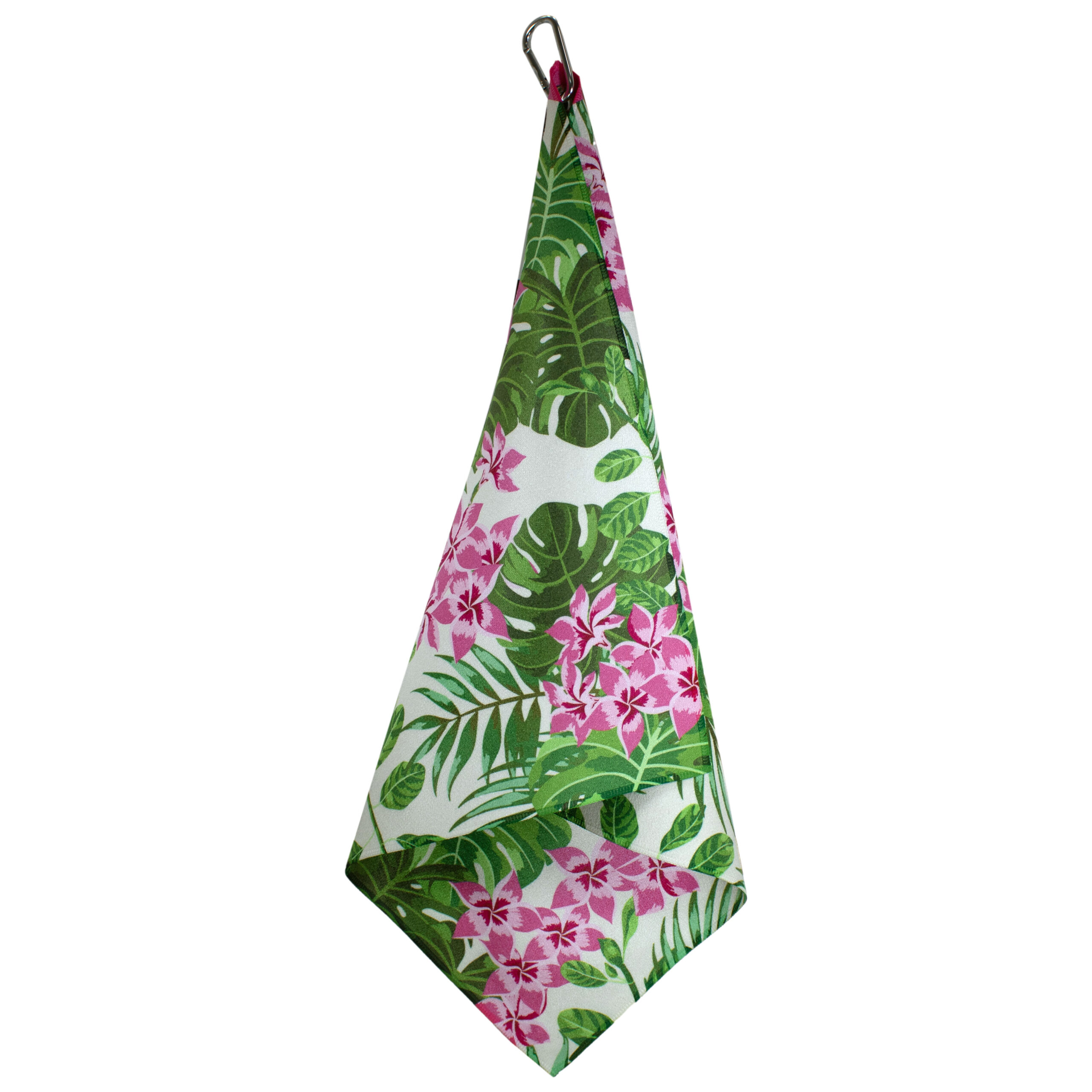 Pink Flowers Microfiber Towel