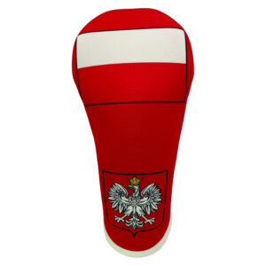 Poland Flag Club Headcover: Front View