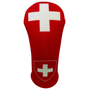 Switzerland Flag Club Headcover: Front View