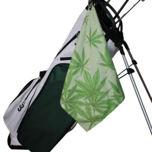 Green Marijuana Microfiber Towel
