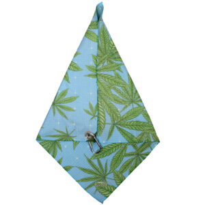 Blue Marijuana Microfiber Towel