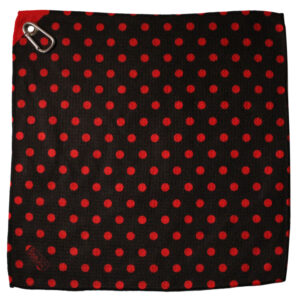 Black & Red Polka-Dot Towels