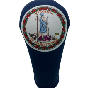 Virginia Flag Club Headcover: Front view