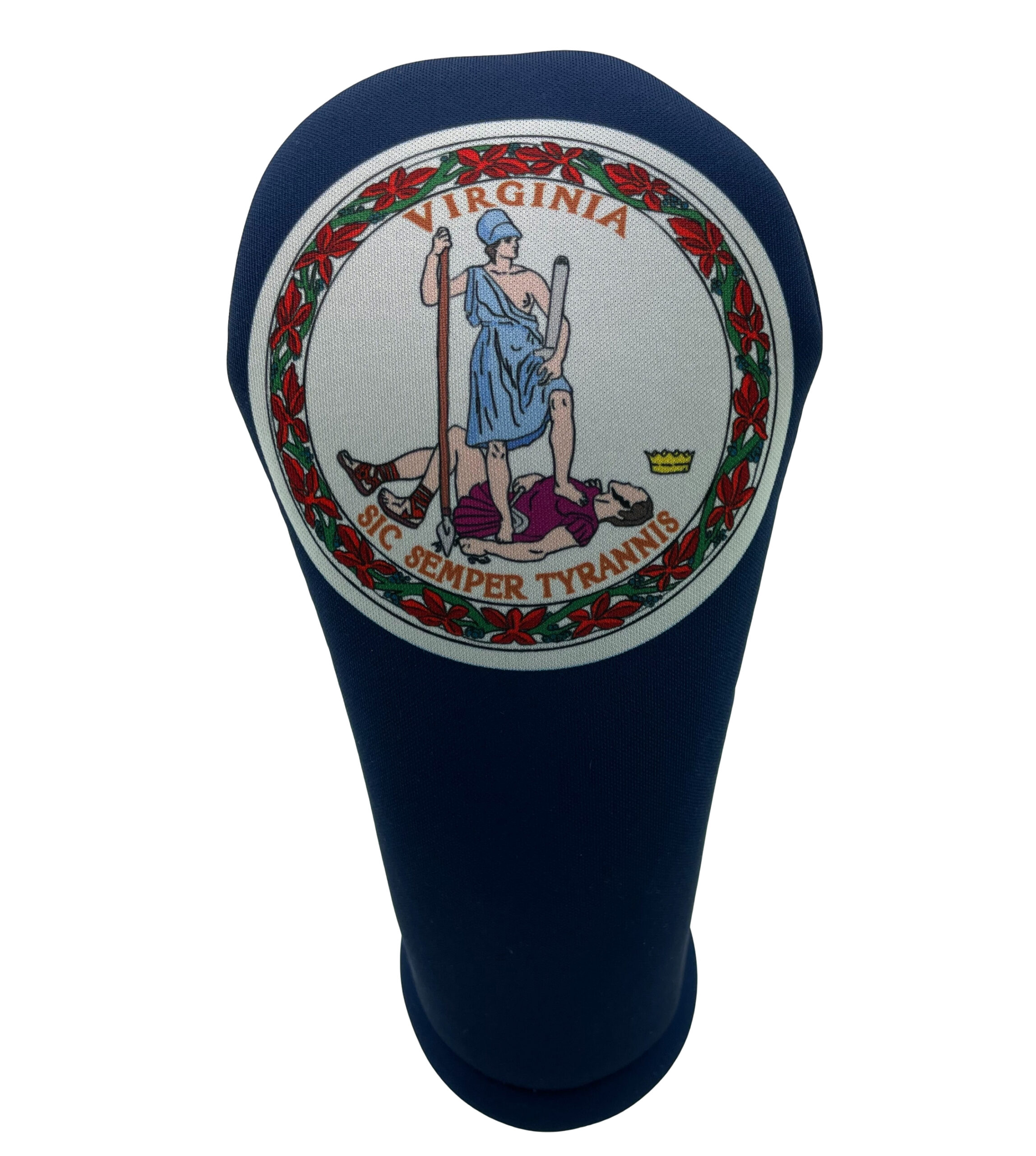 Virginia Flag Club Headcover: Front view