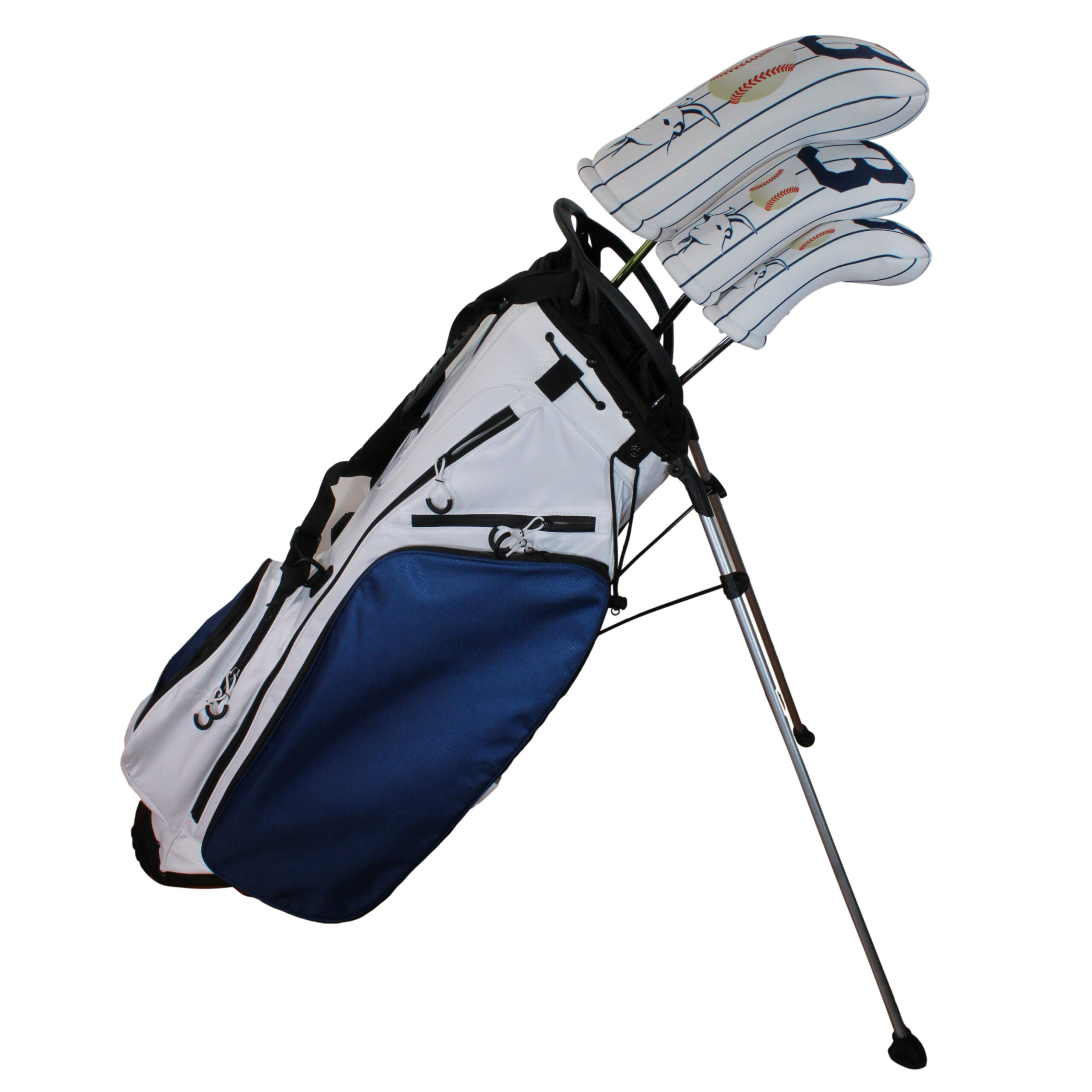 BeeJo's Golf Club Headcover | G.O.A.T Collection | 3 Baseball White & Blue - Image 11