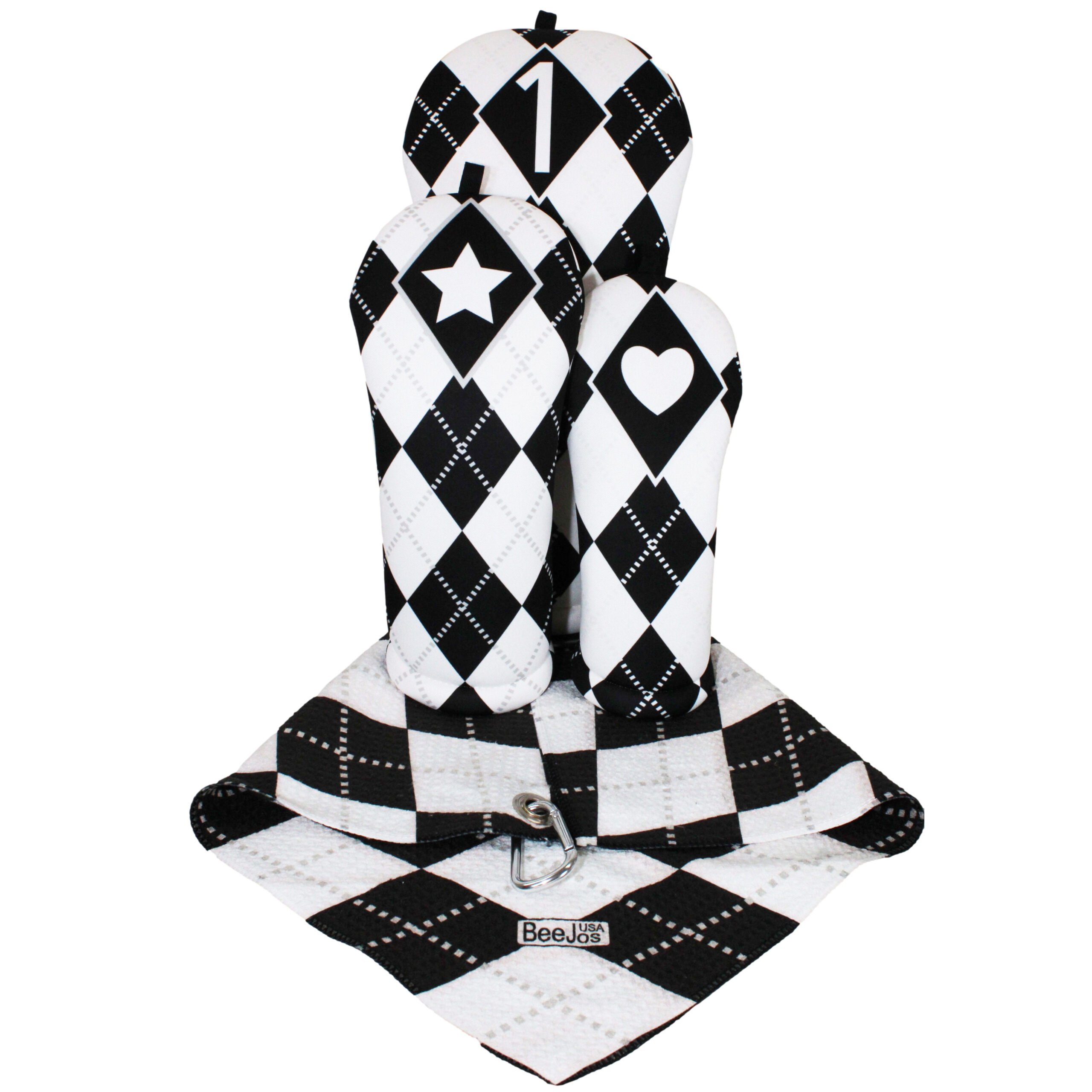 Black & White Argyle Gift-Set