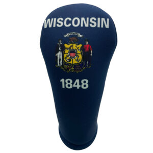 Wisconsin Flag Club Headcover- front view