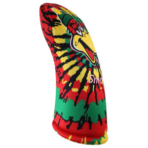 Smoked Ducky Headcover: Tie Dye Rasta-Side2
