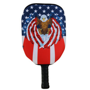 Slip on PIckleball Paddle cover-American Eagle Flag