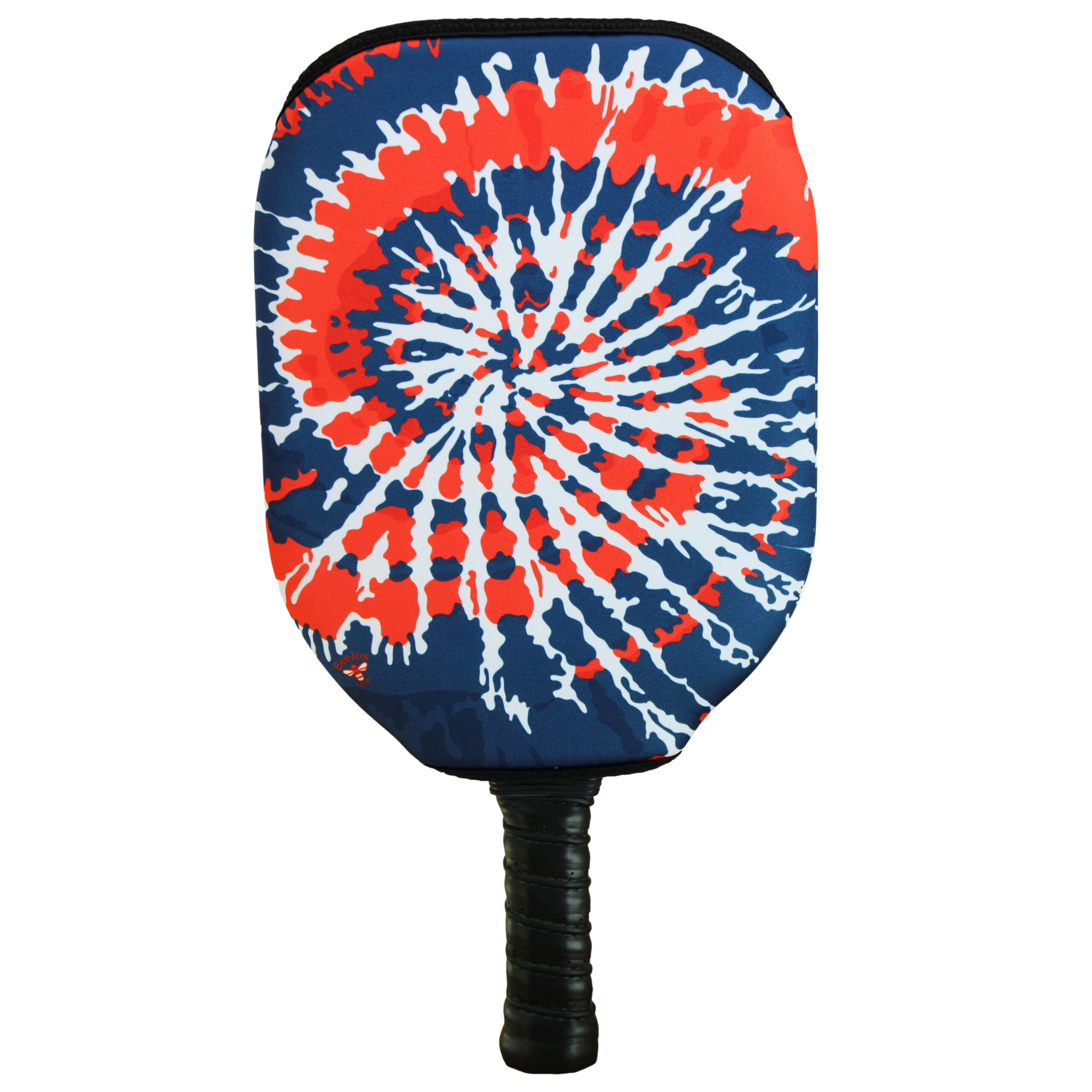 Blue/Red Tie Dye Slip On Pickleball Paddle Cover