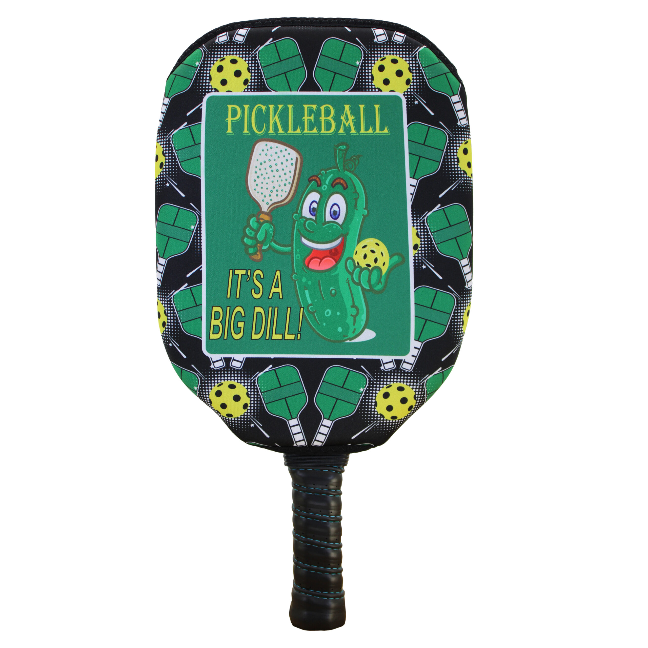 It's a Big Dill Slip On Pickleball Paddle Cover
